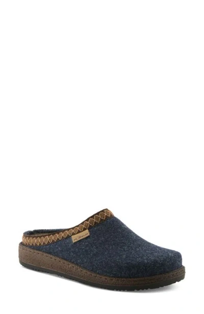 Flexus By Spring Step Snuggee Wool Clog In Blue