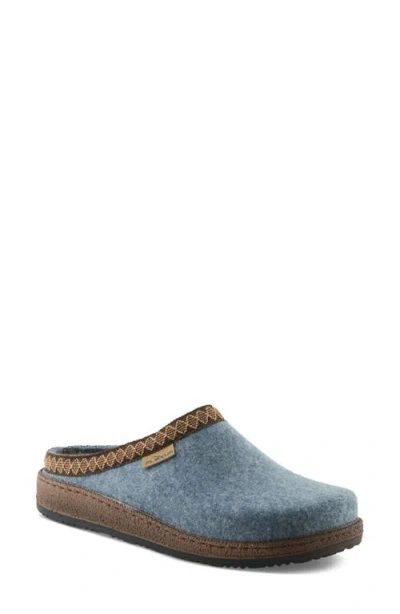 Flexus By Spring Step Snuggee Wool Clog In Blue
