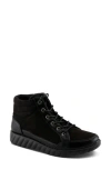 Flexus By Spring Step Sonata Lace-up Bootie In Black