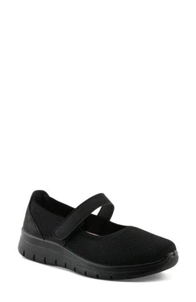 Flexus By Spring Step Stoller Mary Jane Sneaker In Black