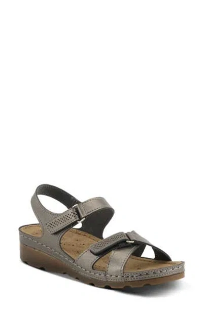 Flexus By Spring Step Strappy Sandal In Chrome