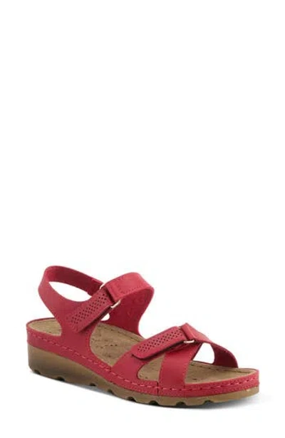 Flexus By Spring Step Strappy Sandal In Red