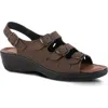 Flexus By Spring Step Willa Multistrap Slingback Sandal In Tan