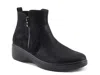 Flexus By Spring Step Yancey Wedge Ankle Boot In Black