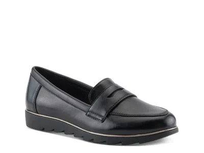 Flexus Cantuta Penny Loafer In Black