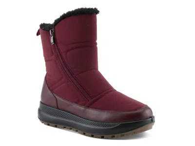 Flexus Cariselle Waterproof Bootie In Red