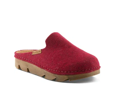 Flexus Cloggish Slipper In Red