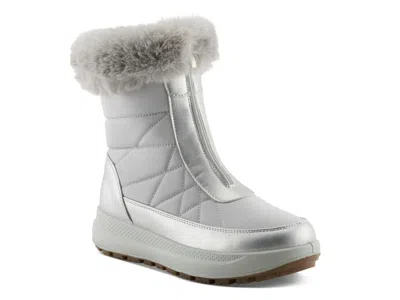 Flexus Corinia Waterproof Bootie In Silver