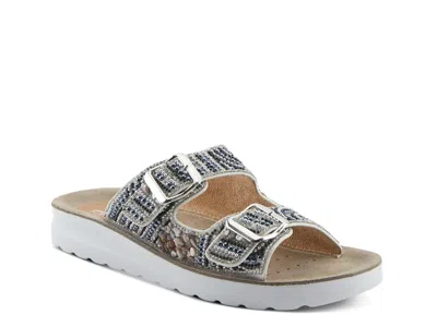 Flexus Cytheria Wedge Sandal In White