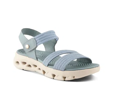 Flexus Garlina Wedge Sandal In Blue