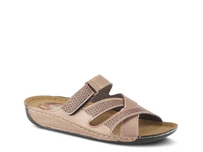 Flexus Karl Wedge Sandal In Brown