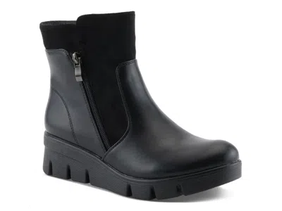 Flexus Sacompa Wedge Bootie In Black