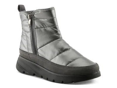 Flexus Salaska Waterproof Wedge Bootie In Gray