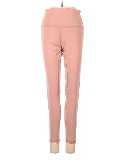 Pre-owned Flexxfit Active Pants In Pink