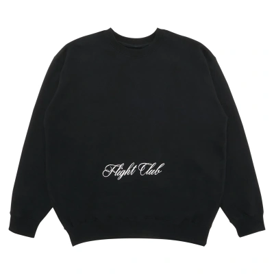 Pre-owned Flight Club Script Sweatshirt 'black'