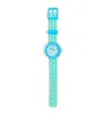 Flik Flak Blue Splash Watch In Blue