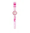 Flik Flak Dreaming Unicorn Quartz Watch In Pink