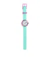 Flik Flak Fizz In Mint Watch In Green