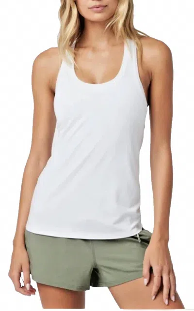 Flint Park Volley Tank Top In White