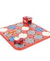 Flipo A-maze Tracks Diy Track Maze Set With Battery Powered Fire Truck, 34 Piece Set In Red