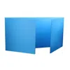 Flipside Corrugated Study Carrel, Blue - Plastic - Pack Of 12