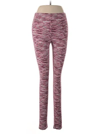 Pre-owned Flirtitude Active Pants In Burgundy