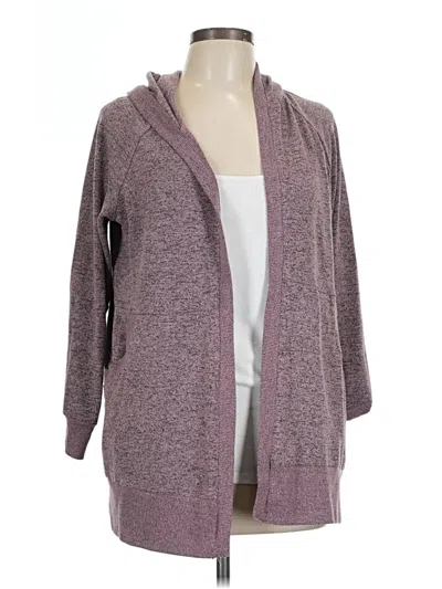 Pre-owned Flirtitude Cardigan Sweater In Purple