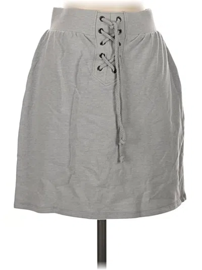 Pre-owned Flirtitude Casual Skirt In Gray