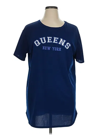Pre-owned Flirtitude Short Sleeve T-shirt In Blue
