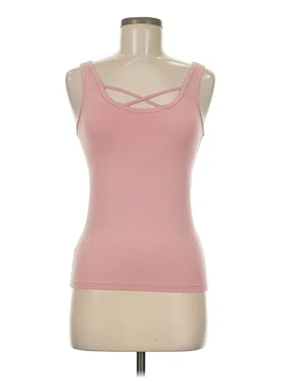 Pre-owned Flirtitude Sleeveless Top Pink Halter Neckline Tops