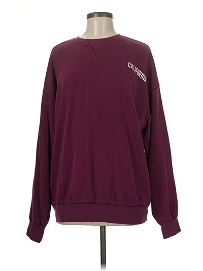 Pre-owned Flirtitude Sweatshirt In Burgundy
