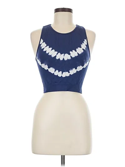 Pre-owned Flirtitude Tank Top Blue Halter Neckline Tops