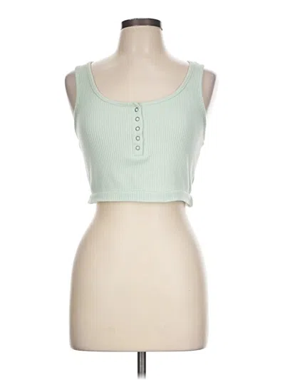 Pre-owned Flirtitude Tank Top Green Strapless Neckline Tops