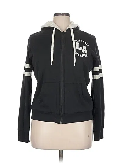 Pre-owned Flirtitude Zip Up Hoodie In Black