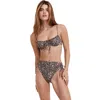 Flirtt Gottex Bella Flora Underwire Bikini Top In Multi Brown