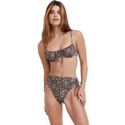 Flirtt Gottex Bella Flora Underwire Bikini Top In Multi Brown