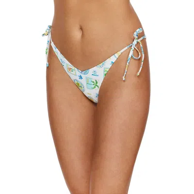 Flirtt Gottex Capri Vibes Side Tie Bikini Bottom In Yellow