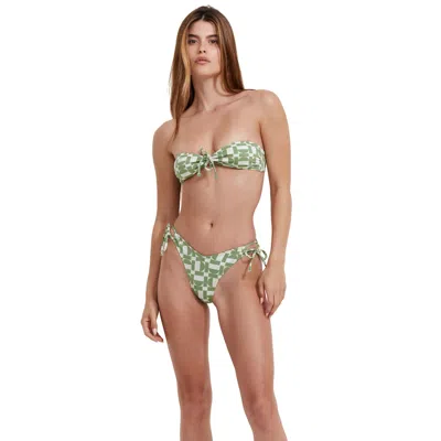 Flirtt Gottex Let's Geo Bandeau Swim Top In Multi