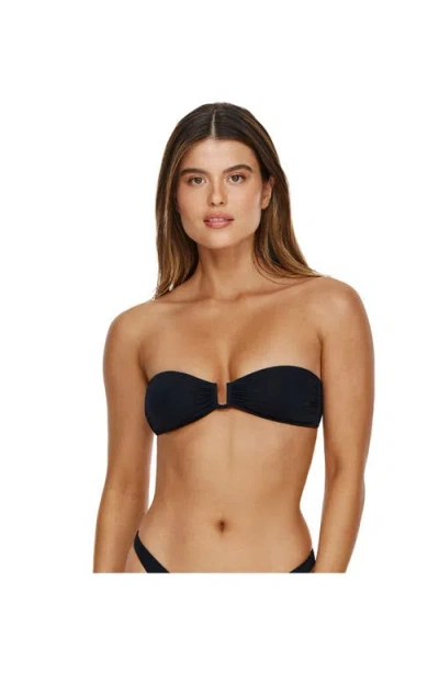 Flirtt Gottex Midnight Bandeau Bikini Top In Black