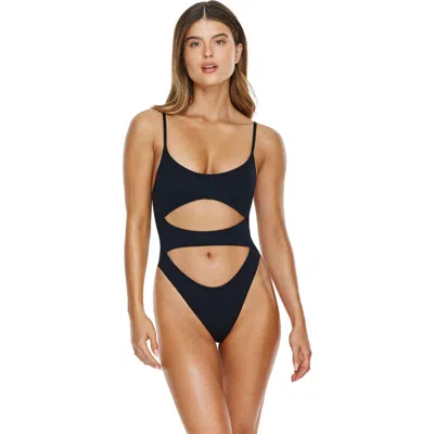 Flirtt Gottex Midnight Cut Out One Piece In Black