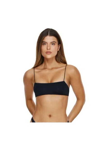 Flirtt Gottex Midnight Scoop Neck Bikini Top In Black