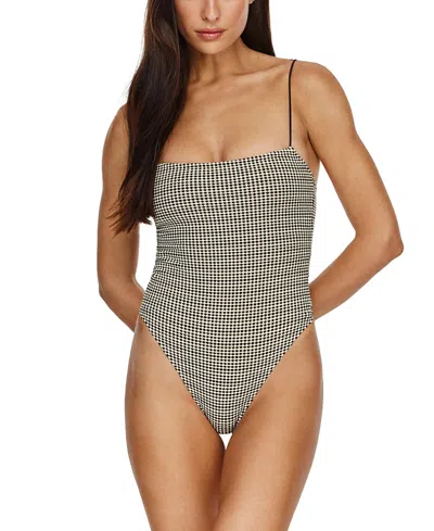 Flirtt Gottex Sandy Beach Textured One Piece In Brown