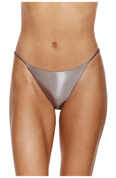 Flirtt Gottex Shine Bright Bikini Bottom In Gray