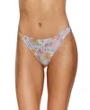 Flirtt Gottex Soft Bloom High Waist Bikini Bottom In Blue