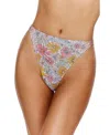 Flirtt Gottex Soft Bloom High Waist Bikini Bottom In White