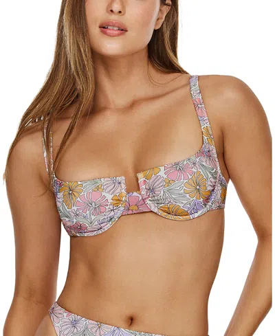 Flirtt Gottex Soft Bloom Underwire Bikini Top In Multi