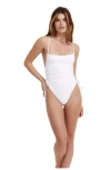 Flirtt Gottex Solid Adjustable One Piece In White