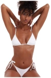 Flirtt Gottex Solid Triangle Bikini Top In White