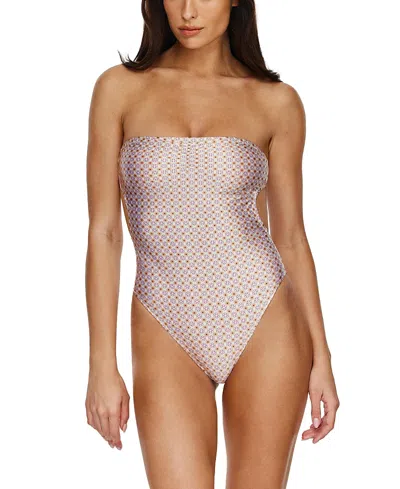 Flirtt Gottex Vacation Mode Bandeau One Piece In Multi