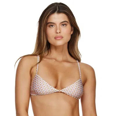 Flirtt Gottex Vacation Mode V-neck Bikini Top In Multi